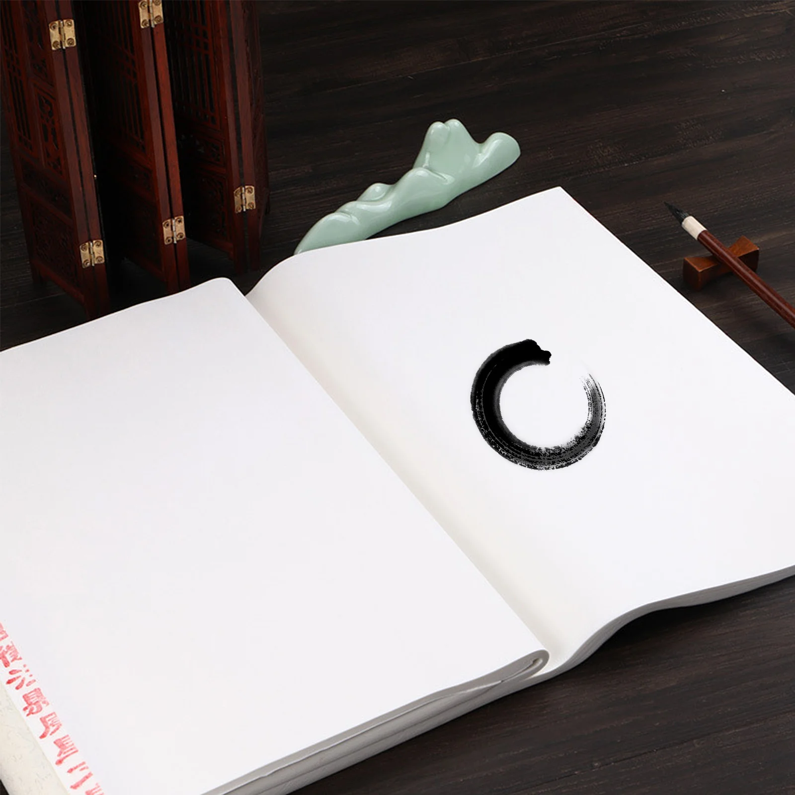 

100 Sheets Thick Xuan Paper Chinese Calligraphy Paper for Ink Painting Professional Writing Practice Letter Supply