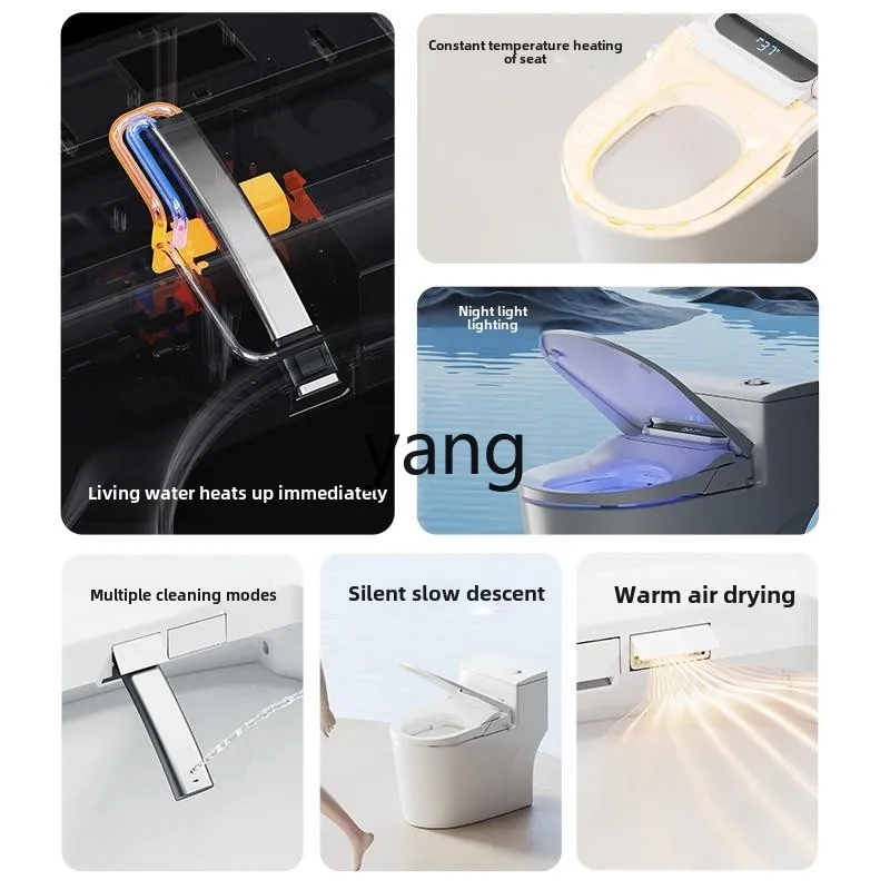 غطاء مرحاض ذكي منزلي أوتوماتيكي من CX، شقة صغيرة عالمية، تنظيف دائرة دوران أوتوماتيكية، نوع فوري