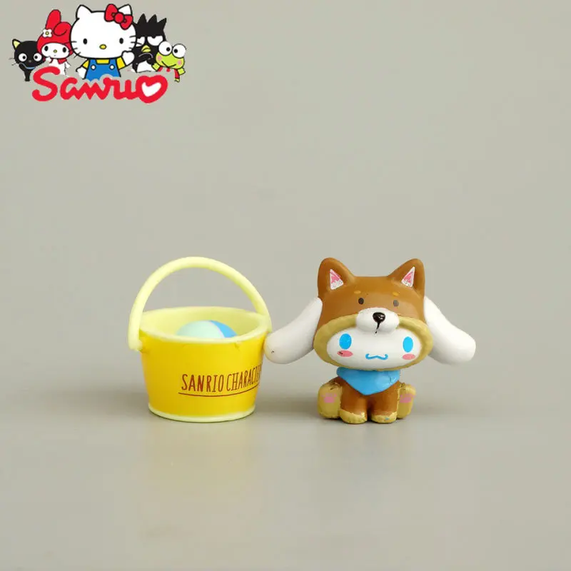 MINISO Melody Kuromi Pochacco DIY Patch Material Figura, Drag Shiba Inu Puppy Series Ornamento, Desktop Doll, Periféricos Brinquedos, Presentes