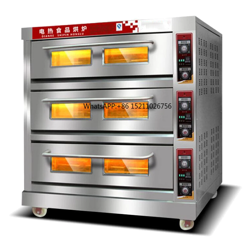 Factory price wholesale Electric / gas Bread oven for Cabinet type Hot air rotation