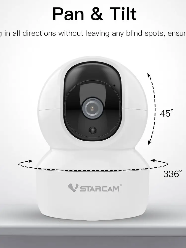 

Vstarcam CS28 3MP 1296P Security HD IP Camera Wifi Intercom IR Night Vision Pan/Tilt App Mobile View Motion Alarm Baby Monitor