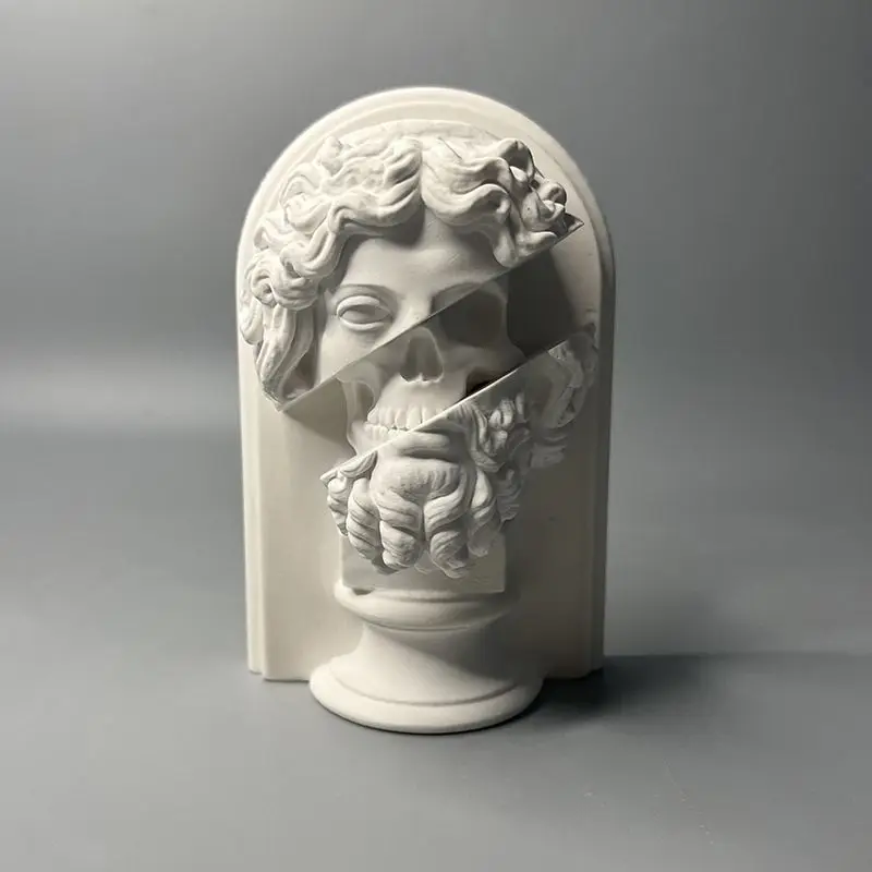 Zeus Statue Europäische Retro Römische Mythologie Gips Skulptur Kreative Kunst Dekor Desktop Ornament Geschenk für Office Home Collection