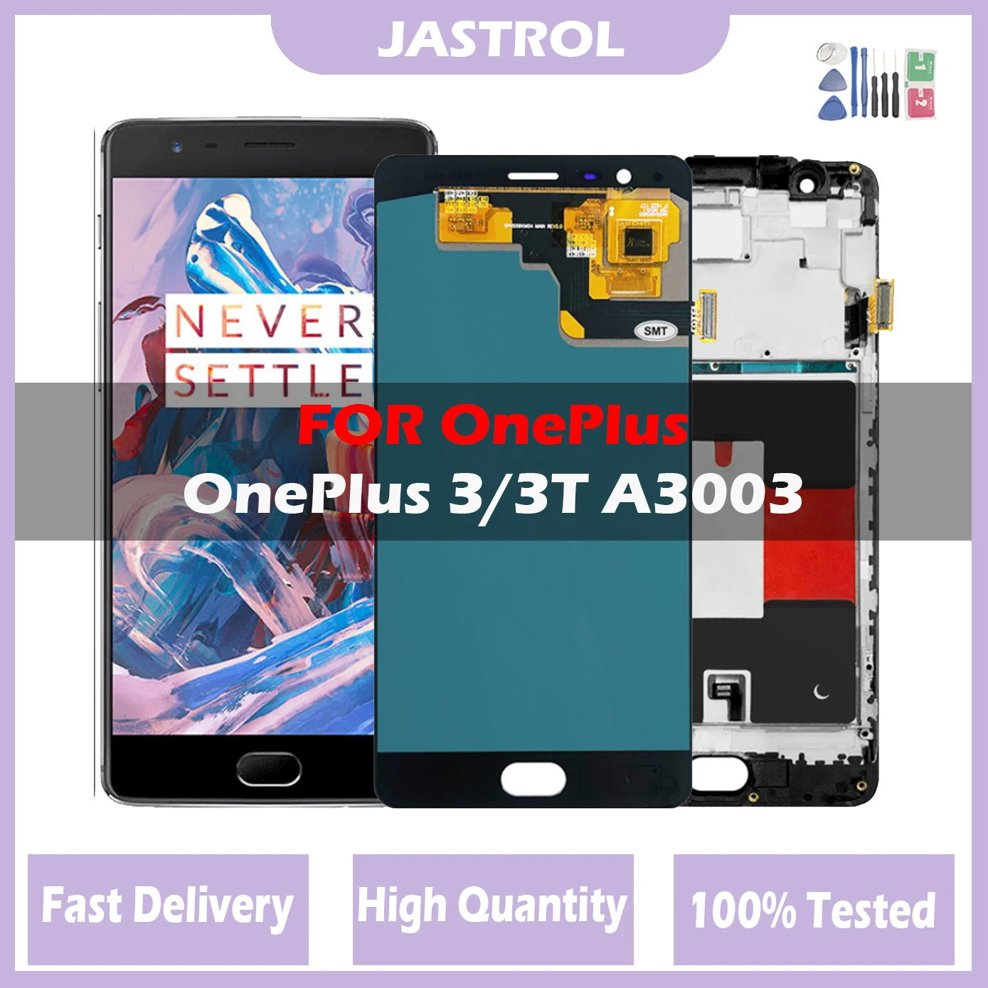 

5.5"Super AMOLED LCD For OnePlus 3 LCD Display A3010 Touch Screen Digitizer Assembly Replacement For One Plus 3T A3003 LCD