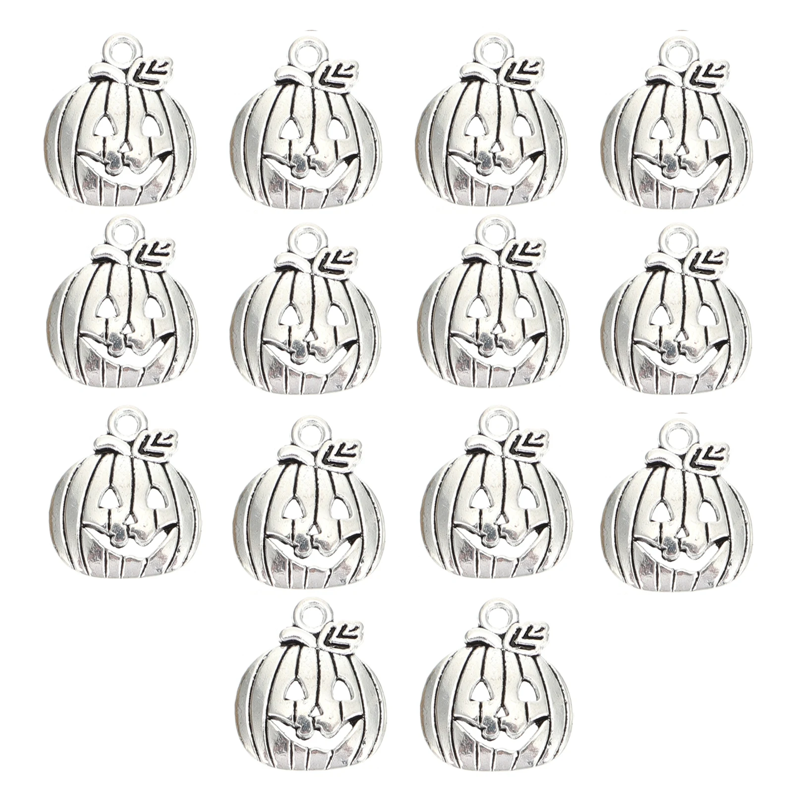 

100pcs Pumpkin Alloy DIY Halloween Charms Fall Decorations Jewelry Crafting Jewelry Pendants Supplies Unique Gifts