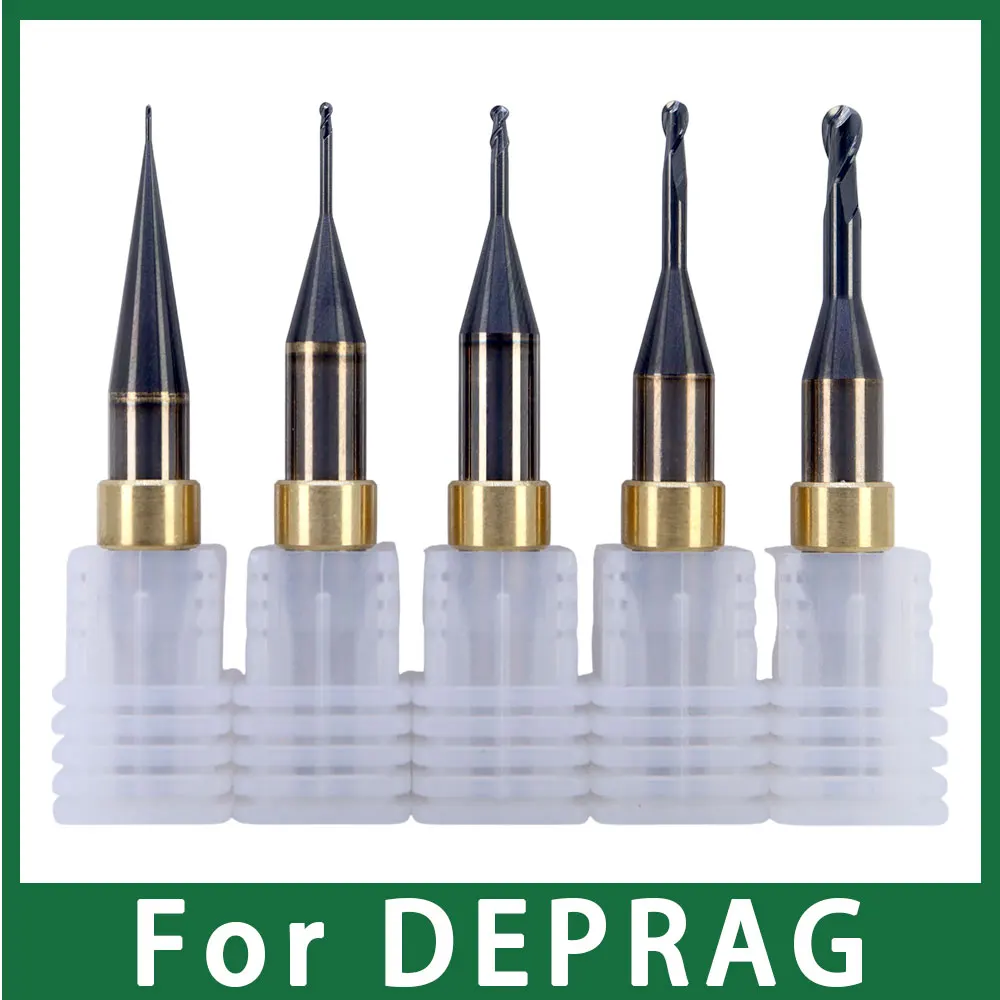 Metal Milling Burs Compatible wtih DEPRAG W52 CADCAM 6mm Shank for Titanium, Co-Cr