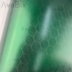 Matte Green HD Honeycomb Carbon Vinyl Car Protective Film With Air Release Like 3M Quality Initial Low Tack Glue Waterproof foil
