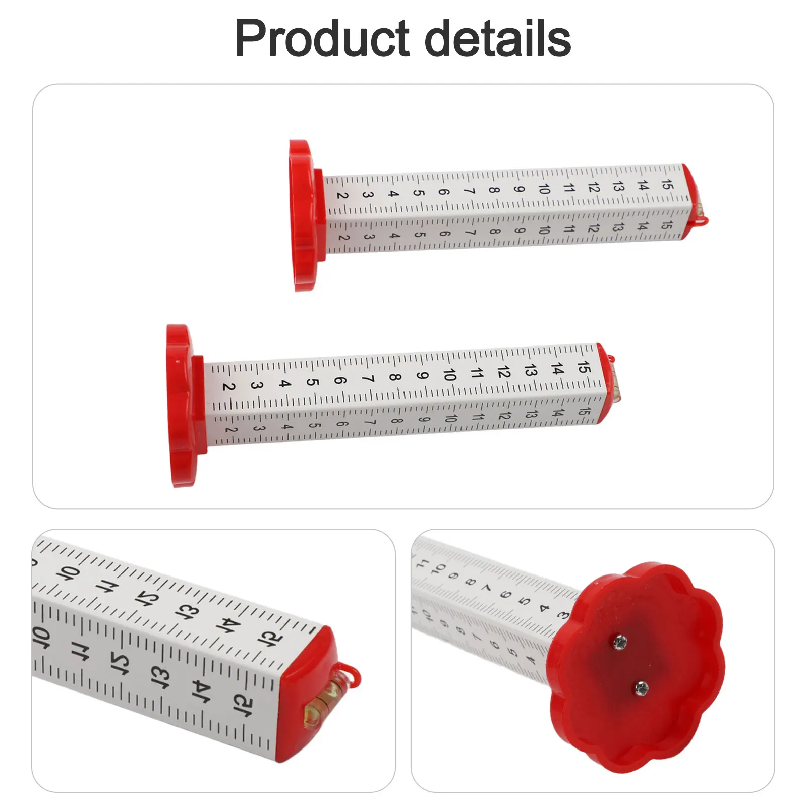 

2pcs Ceiling Leveling Ruler Equal Height Ruler Gradienter Lay Floor Tiles Tools Dual Purpose Magnetic Wall Past Tile Lay Tool