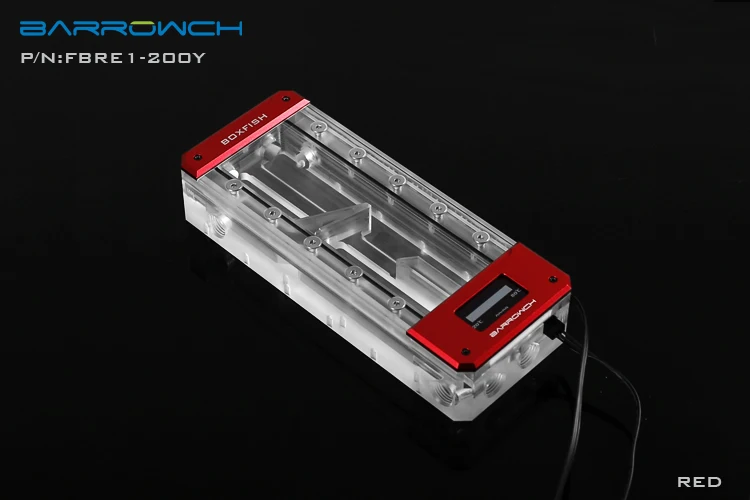 Barrowch FBRE1-Y BoxFish Reservoirs LRC 2.0 Acrylic Square Smart Digital Reservoirs Real-time Temperature