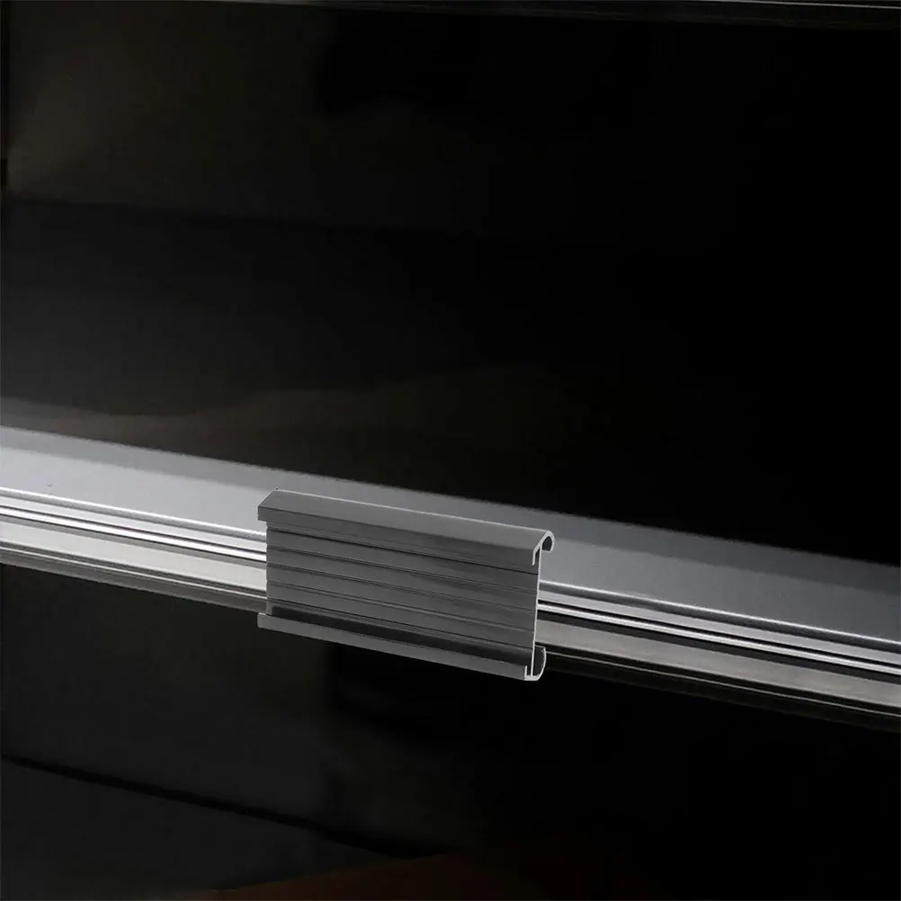 

8Pcs Plastic Label Holders Clear PVC Shelf Tags for Wire Shelves Library Storage Bins Organization Reusable Shelf Label Holders