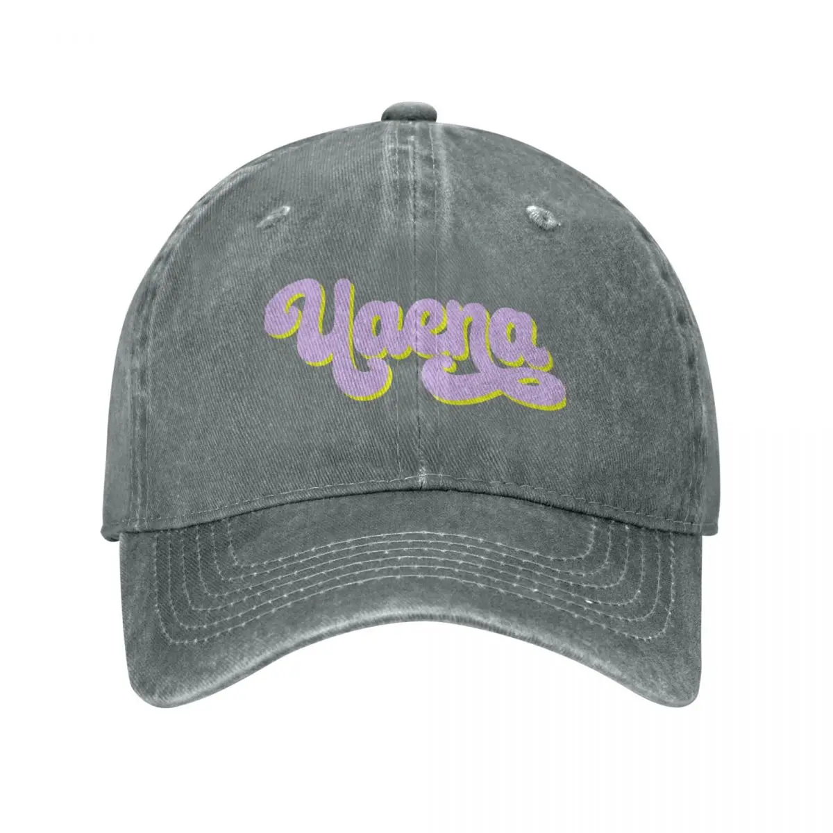 IU uaena purple pastel text Baseball Cap hiking hat black Bobble Hat Hat Beach Woman Hats Men's