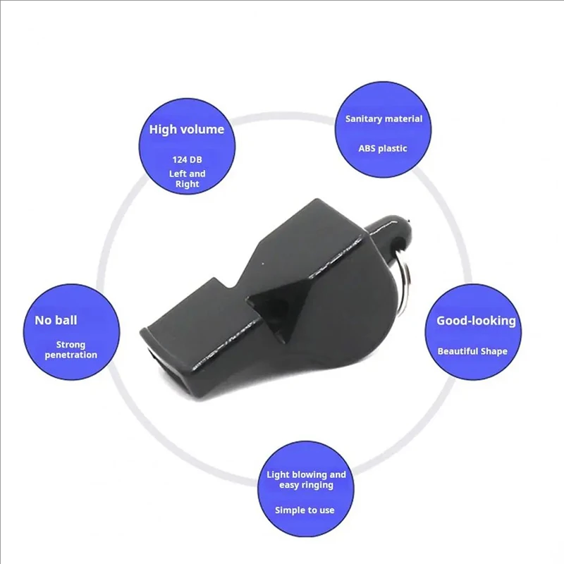 Silbato de árbitro deportivo con cordón desmontable para baloncesto, fútbol, entrenamiento, supervivencia al aire libre y accesorio de señalización