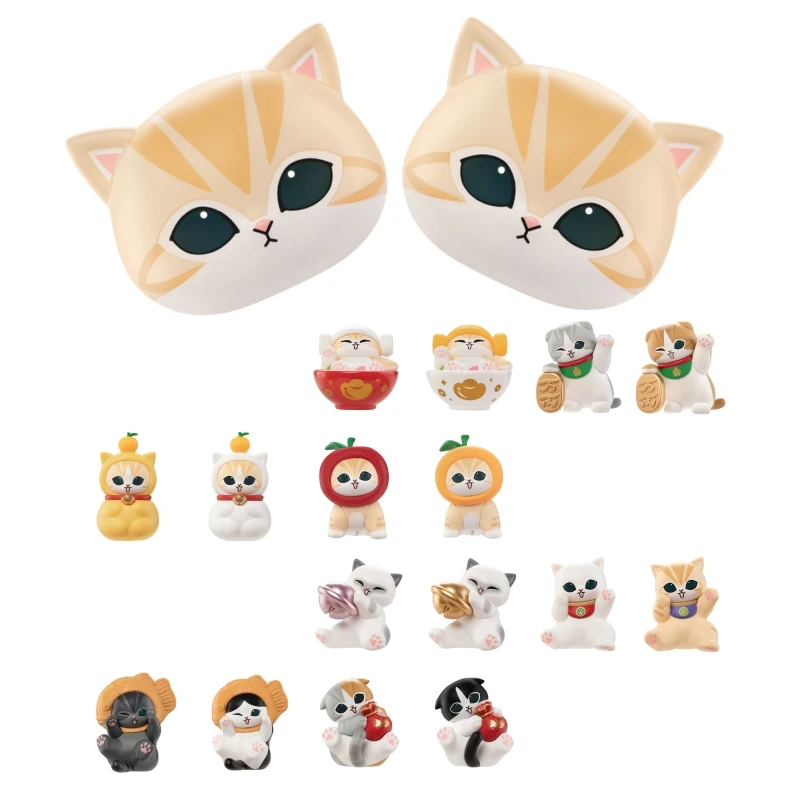 

FUNISM New Model Mofusand Lucky Cat Series Blind Box Multiple Styles Cute Action Figures Desktop Ornament Mystery Box Gifts ﻿