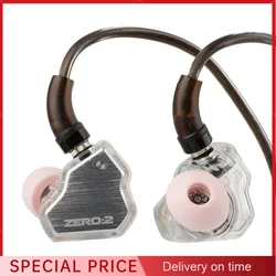 7HZ ZERO II Updated 10mm Dynamic Driver IEM Wired Earbuds Earphones with OFC Cable for Musician 7Hz Crinacle Zero:2