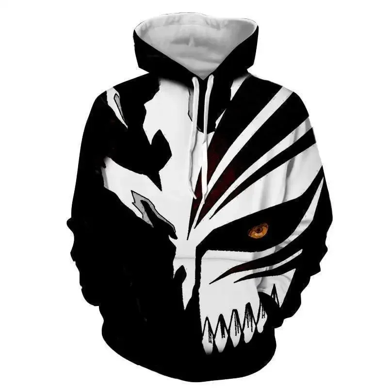 Men/Women Casual Streetwear Pullover Hip Hop Hoodie Unisex Fashion Tops Anime Style Hoodies Bleach 3D Printed Hooded Sweatshirt