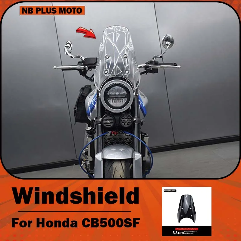 【Premium】For Honda CB500SF Super Four as a high-definition, transparent windscreen cover accessory for modifying the front winds
