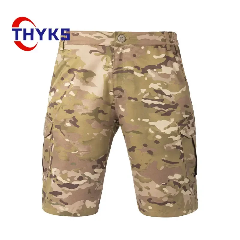 Men\'s Summer Hiking Shorts Camouflage Pants Breathable Abrasion Resistant Slim Fitting Work Sport Outdoor Men\'s Tactical Shorts