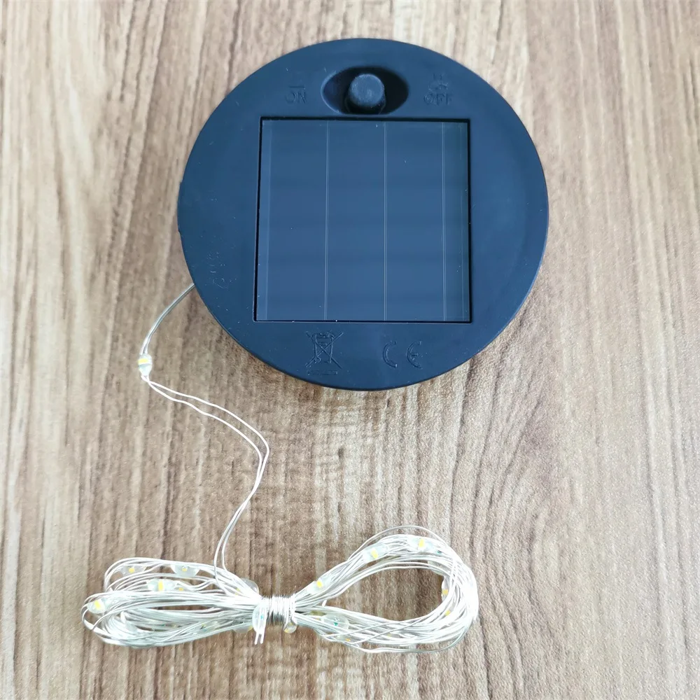 Solar light round battery box accessories; Plastic handicrafts; Glass bottle ceramic lamp accessories.