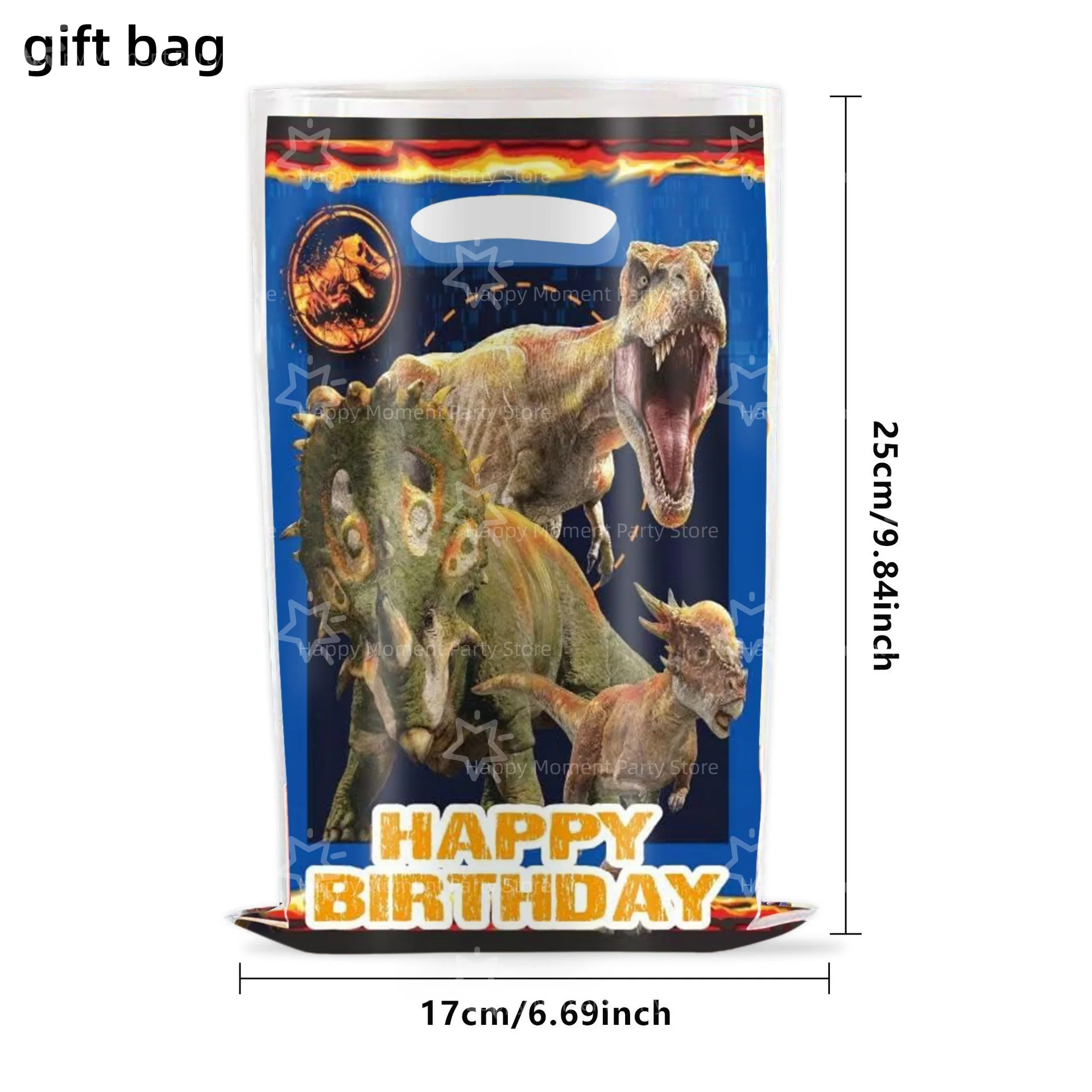Dino Theme Birthday Child Gift Bag Party Decoration Goody Biscuit Loots Candy Bag Baby Shower Dinosaur Party Favors Supplies view 4