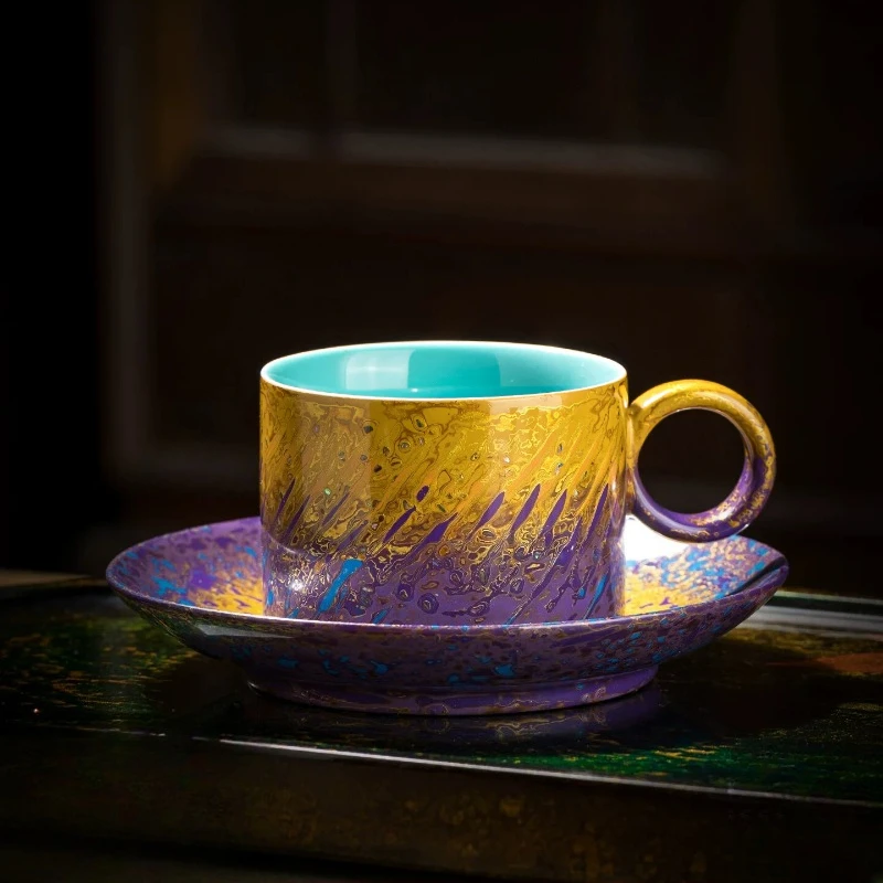 Tianxiang Zhou Kaibin teacher handmade lacquered celadon coffee cup teacup