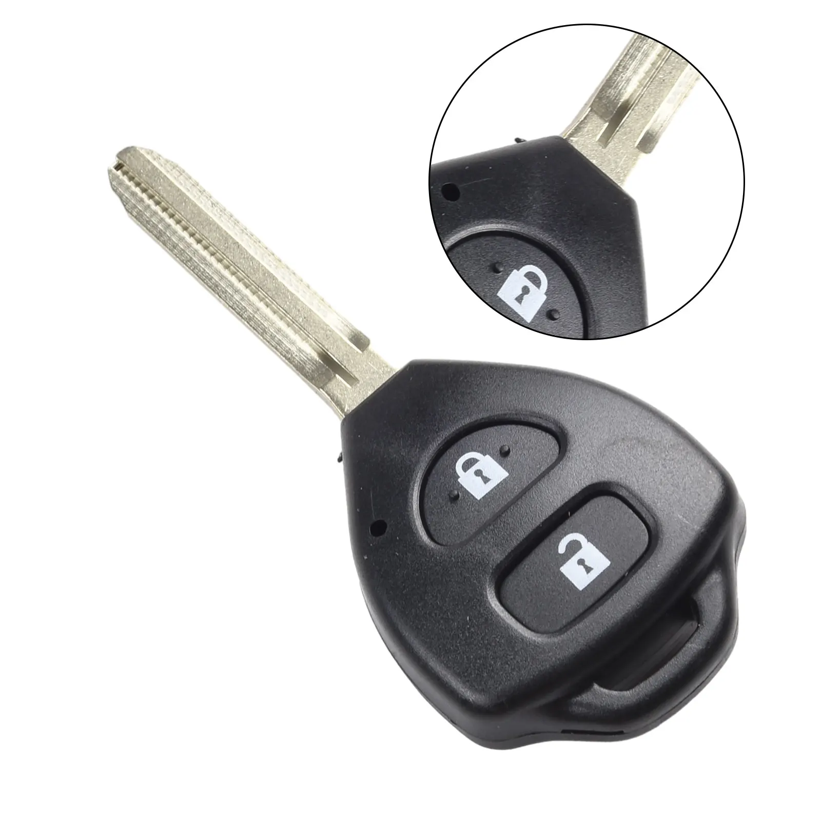 

Car Key Shell Remote Car Key Shell Auto Parts Car Accessories Replacement 2 Button Easy Installation Elegant Design