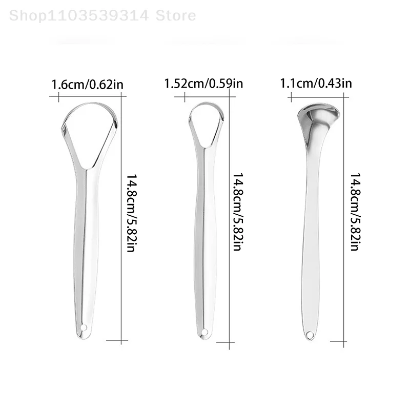 منظف لسان من الفولاذ المقاوم للصدأ ، فرشاة أسنان ، أداة أسنان ، الكبار للتخلص من رائحة الفم الكريهة المعدنية