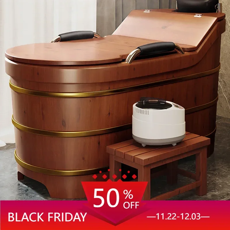 Foot Washer Large Wood Family Pool Bathtub Portable Adult Wooden Shampoo Sink Adults Bath Tub Toilet Badewanne Hot Outdoor