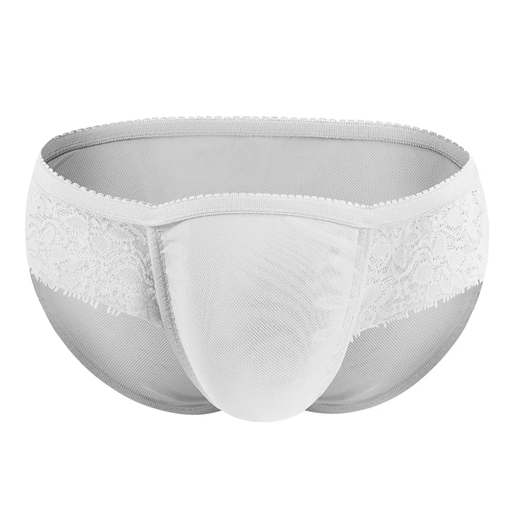 Sexy Low Rise Men Lace Panties For Underwear Collection Black Brand New Condition Classic Theme Polyamide Fabric