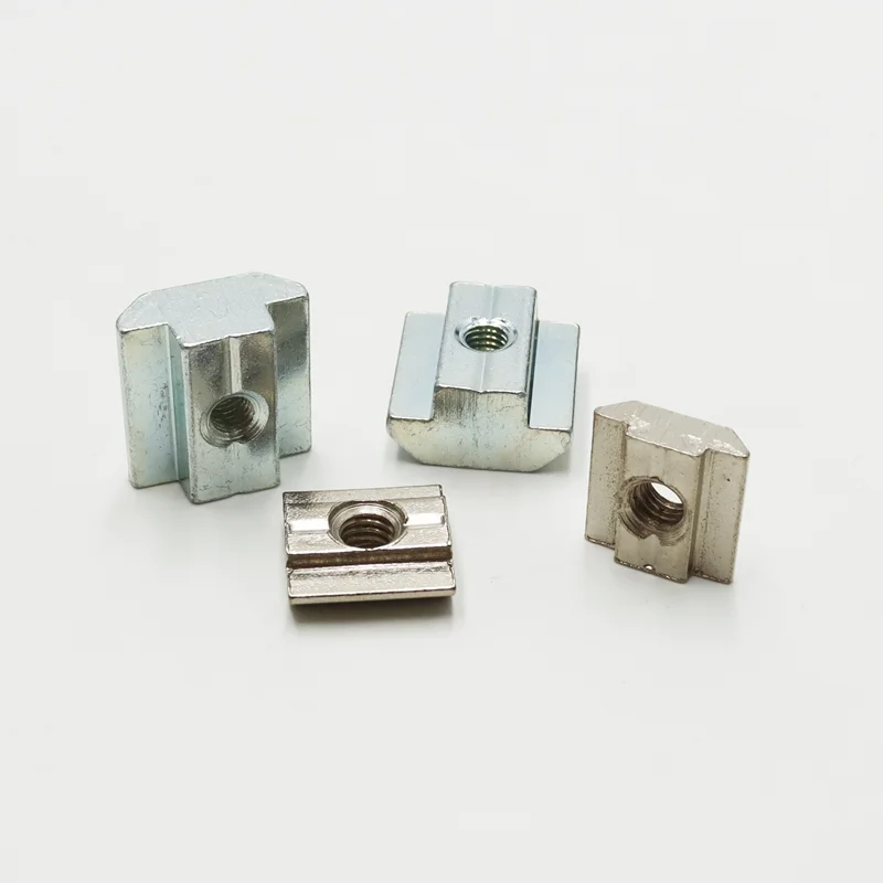 100 Stück/ T-Block-Vierkantmutter M3 M4 M5 M6 M8 T-Schienen-Gleitmutter für 3D-Drucker 2020 3030 4040 4545 Aluminium-Verbindungsprofil – Detail 3