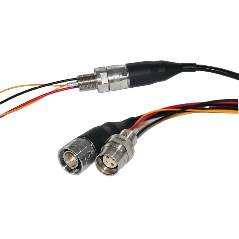 4F4E  Ip68 Customizable Optical Fiber Photoelectric ROV Connector Deep-sea Seabed Optical Cable Connector Watertight Connector