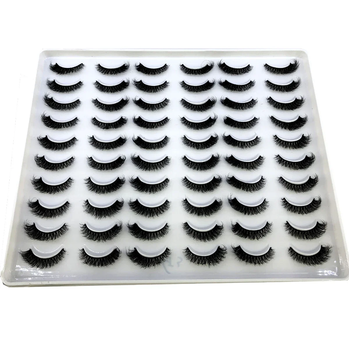 HBZGTLAD 30 pairs of soft and fluffy long makeup with natural appearance 3D artificial mink eyelashes extended eyelashes soft mi