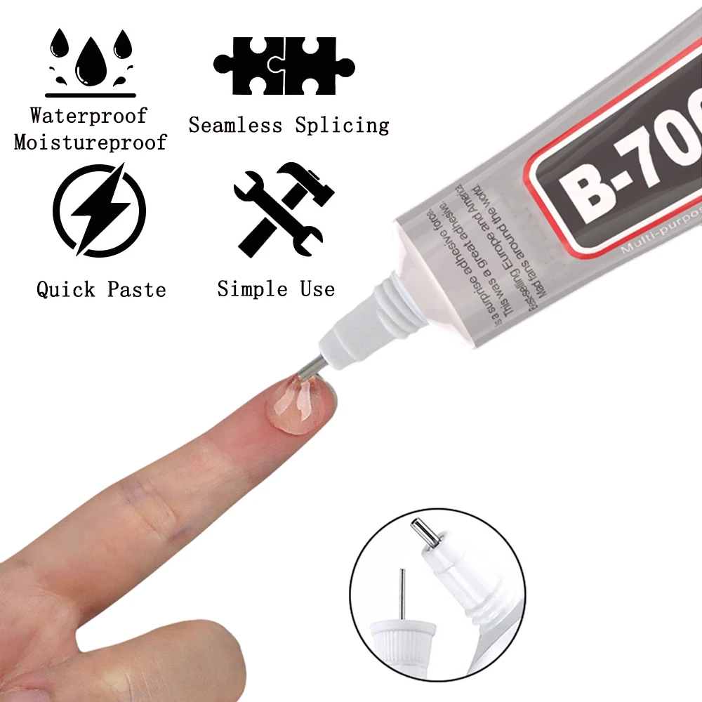 B-7000 15ML 25ML 50ML 110ML Clear Adhesive Glue Phone Repair Adhesive Universal Glass Plastic DIY Glue Drill Glue Super Glue