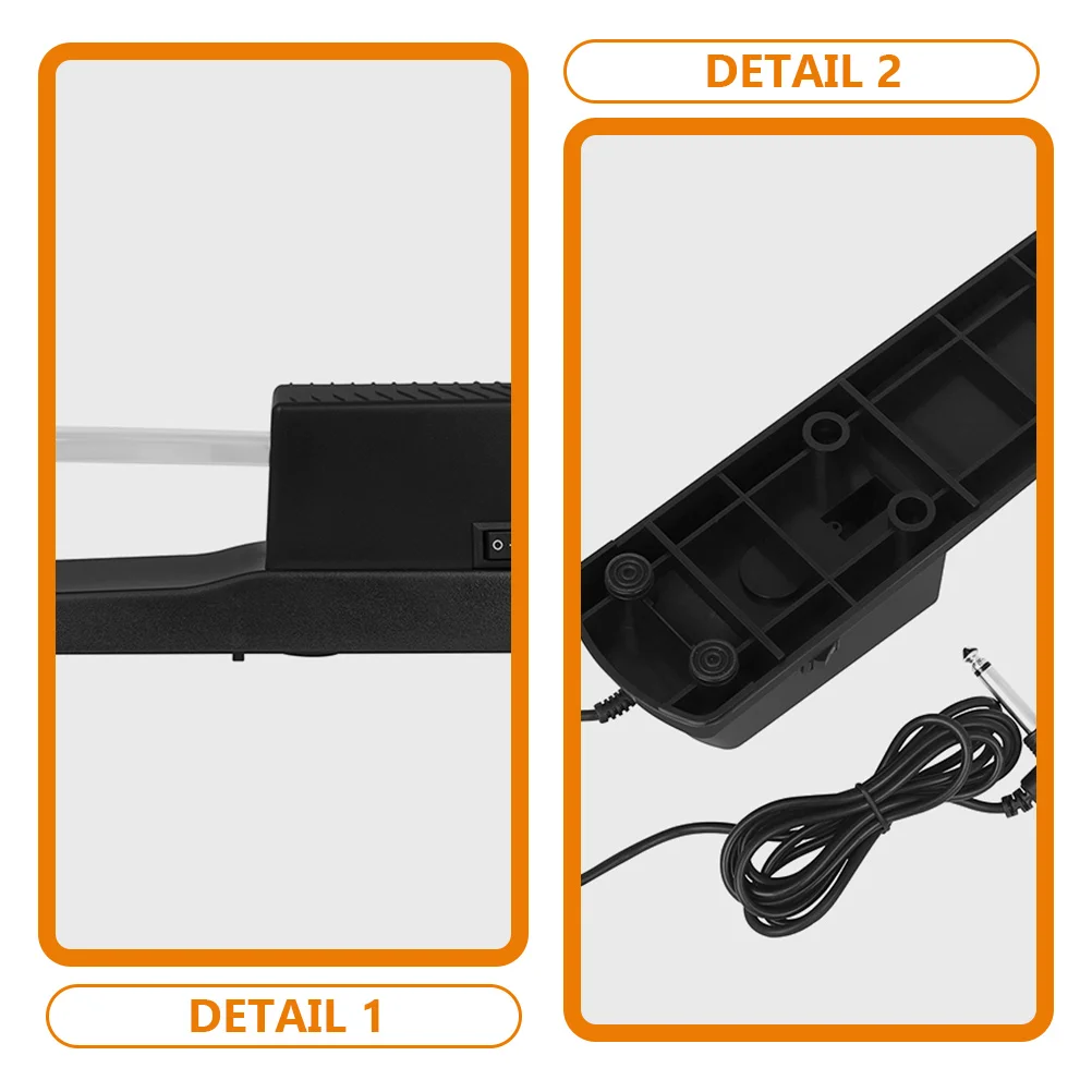 

Sustain Pedal Electronic Keyboard Metal ABS Compact Portable Piano Pedal Compatible with Most Digital Keyboards