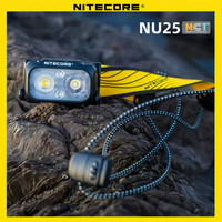 Original NITECORE NU25 MCT Headlamp 400 lumens head light Red/White/High color outdoor Waterproof Flashlight