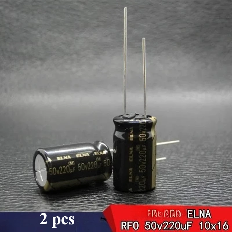 (2 шт.) 220 мкФ 50 В ELNA RFO 50v220uF 10*16 мм Jinzi Audio Fever алюминиевый электролитический конденсатор через отверстие фиксированный конденсатор