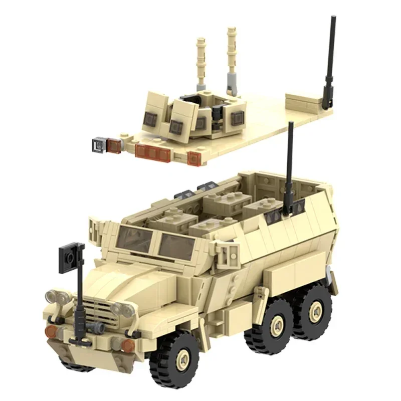 Moc Mattoni da costruzione Modello militare Carro armato corazzato Tecnologia di veicoli tattici Blocchi modulari Regalo Giocattoli di Natale Set fai da te Assemblaggio