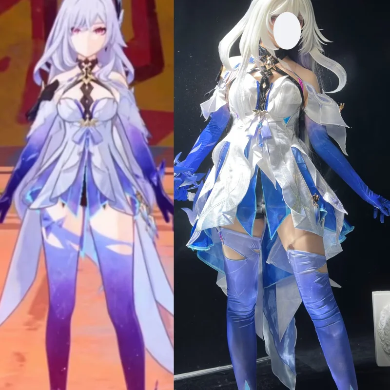 Genshin Impact Skirk Cosplay Costume Void Star Skirk Game Anime Outfit Halloween Comic Con Genshin Impact  Role Play Costume