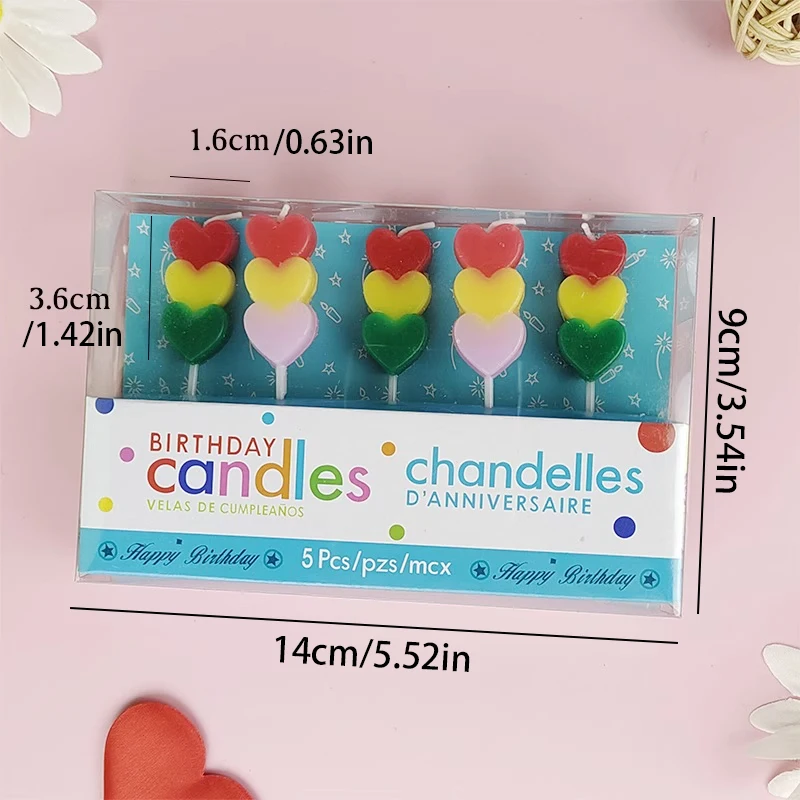 Cartoon Tier Geburtstag Kerze Beliebte Blume Party Hut Kleiner Bär Donut Lächelndes Gesicht Kuchen Kerze Dekoration – Detail 7