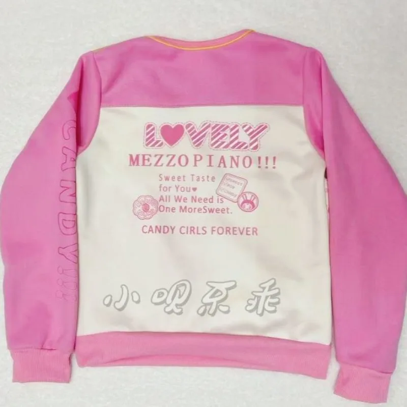 Japanese Cartoon Cute Bunny Print Lolita Hoodie Sweatshirt Tees Women's Children Sweet Grunge Aesthetics Autumn Harajuku Tops