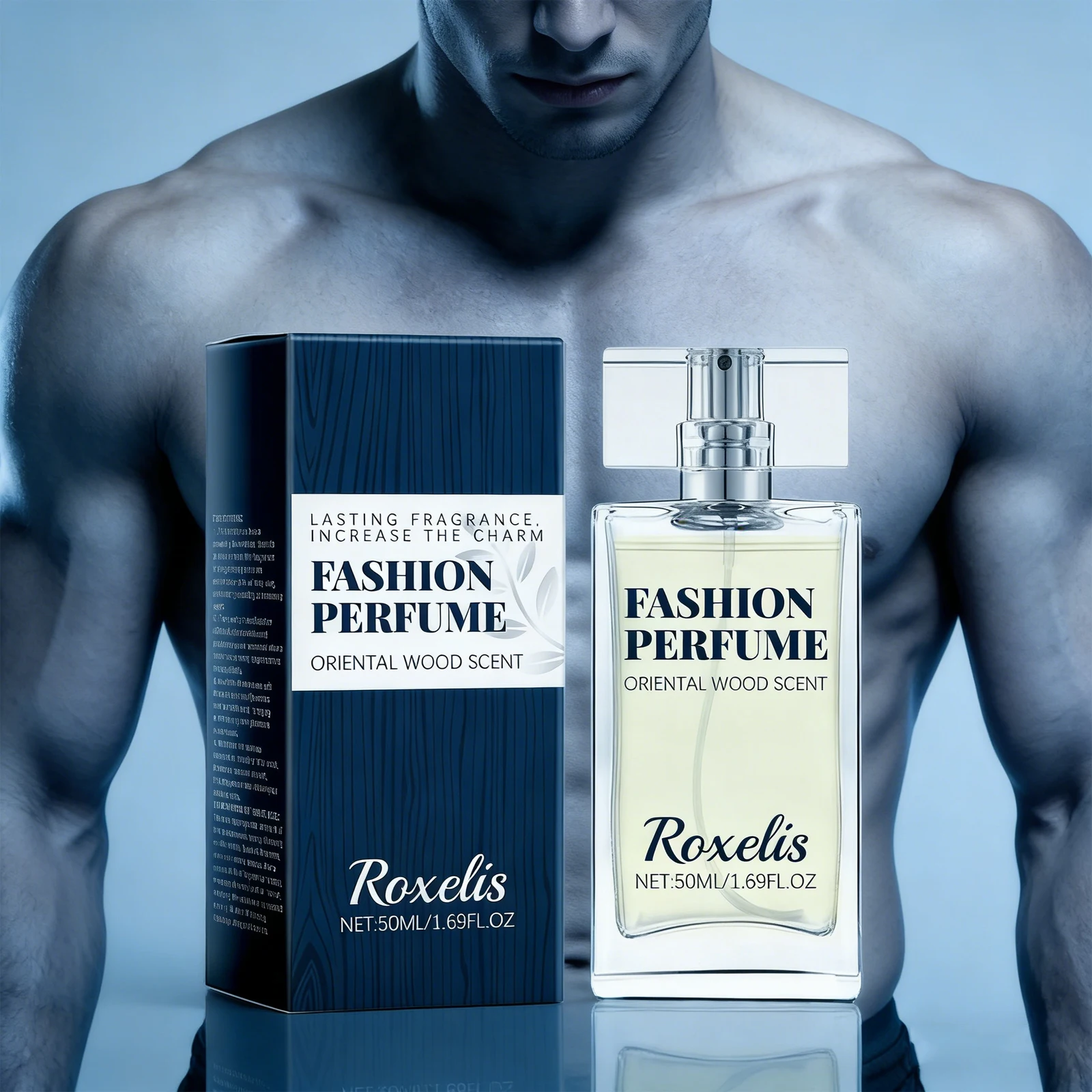 

Парфюм Roxelis 50 мл для мужчин, сандаловое дерево, восточный древесный аромат, свежий, очаровательный, стойкий, идеально подходит для свиданий