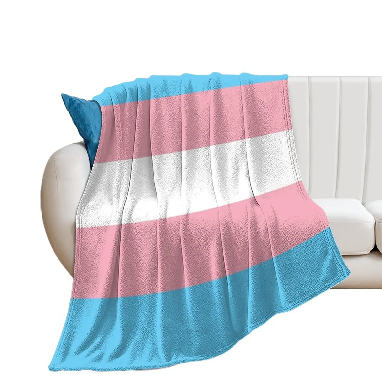 

Trans Pride Flag Throw Blanket Moving Extra Large Throw Summer Beddings Blankets