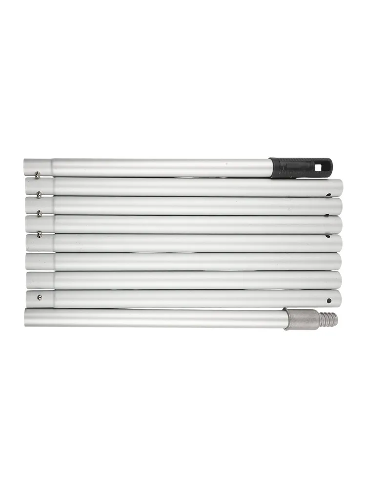 Adjustable Telescopic Rod For Cleaning Multi Purpose Tool 0.42m 1.3ft To 3.6m 12ft Aluminum Pole Standard Threaded End