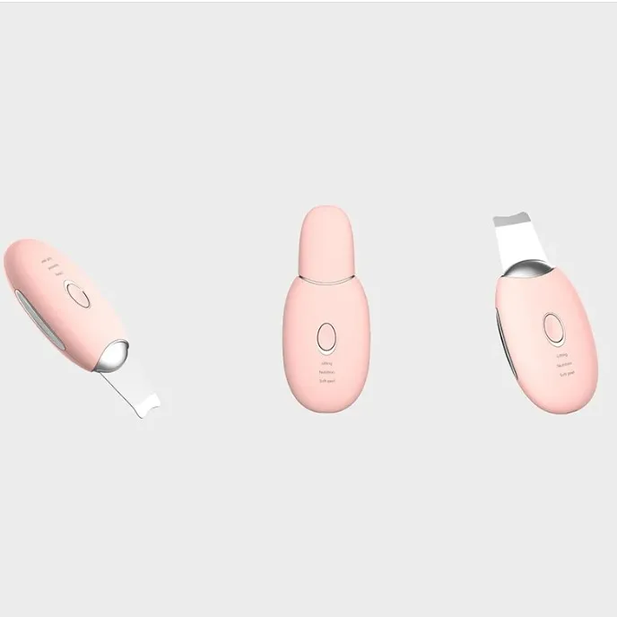 

STLF Amazing Mini Negative Ion Input Blackhead Pore Cleaner Stainless Steel Scrubber Scrubber Ultrasonic for Facial Cleaning