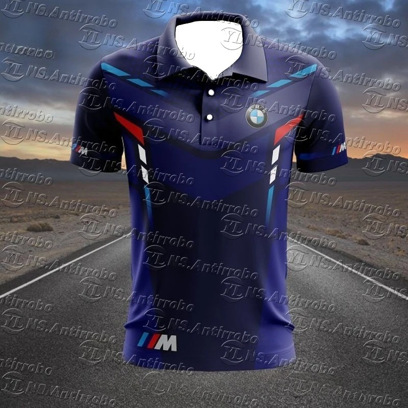 

BMW Motorsport футболка для езды на мотоцикле гоночная команда летняя быстросохнущая дышащая рубашка поло с пуговицами на лацканах для авто мотоцикла