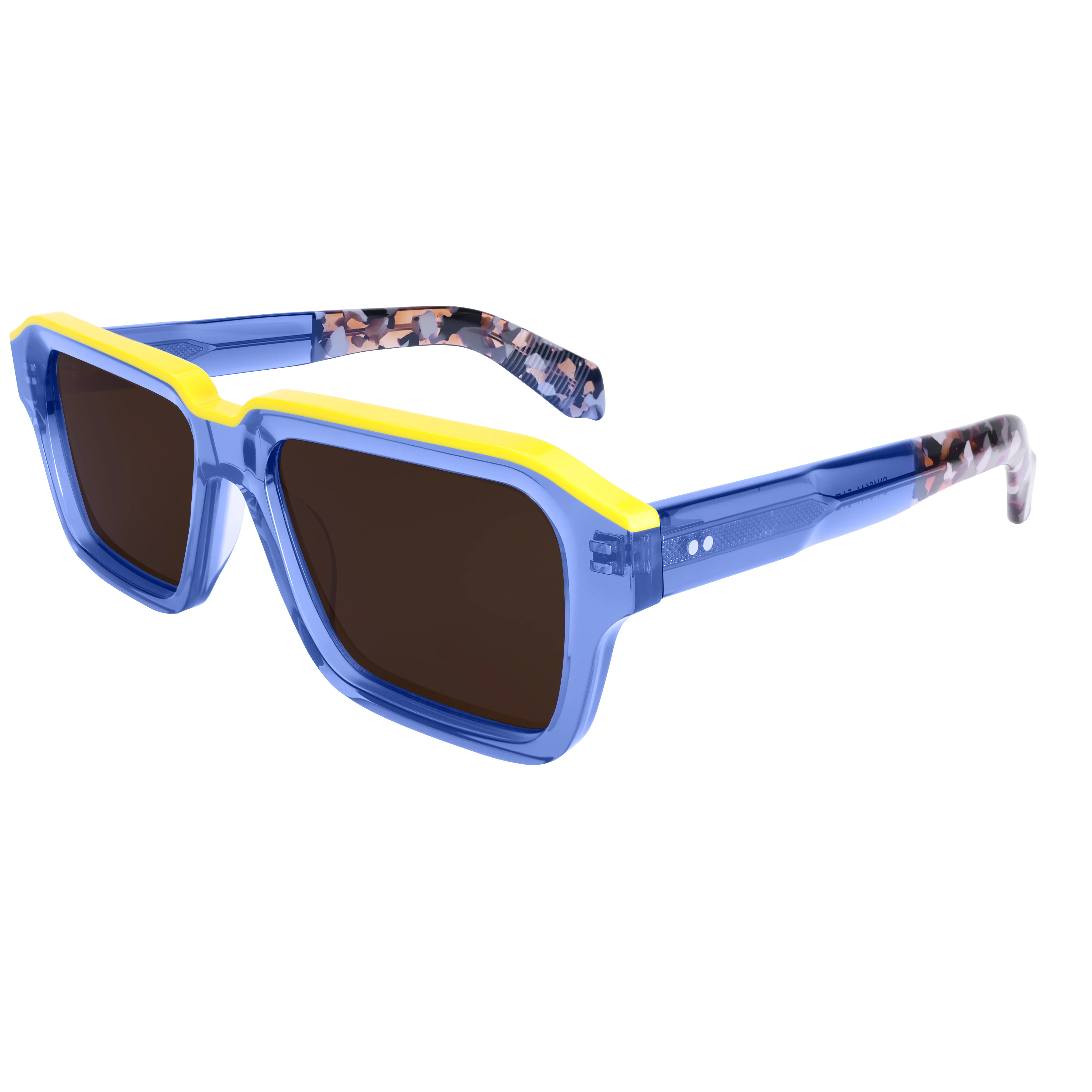VZONE UV400 Protection Sunglasses Women Oversized Polarized Glasses for Men Trendy Retro Thick Acetate Wide Double Bridge Frame