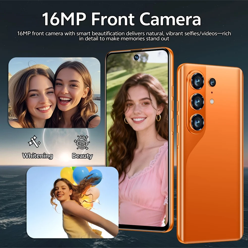 K-Touch C26 Ultra Mobile Phones Smartphone Android 15 Cell Phone 5G Dual Sim 7.3 HD 22GB 2TB 8000mAh Face Unlock 16+48MP Camera Global Version Cellphones For Men Women