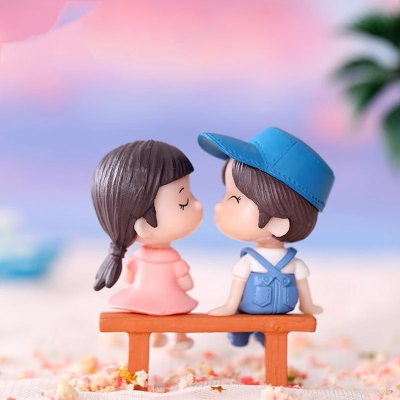 2'' Micro Cặp Đôi Phong Cảnh Tượng Tượng Rêu Thực Vật Mọng Nước Chai Đạo Cụ DIY 15UB