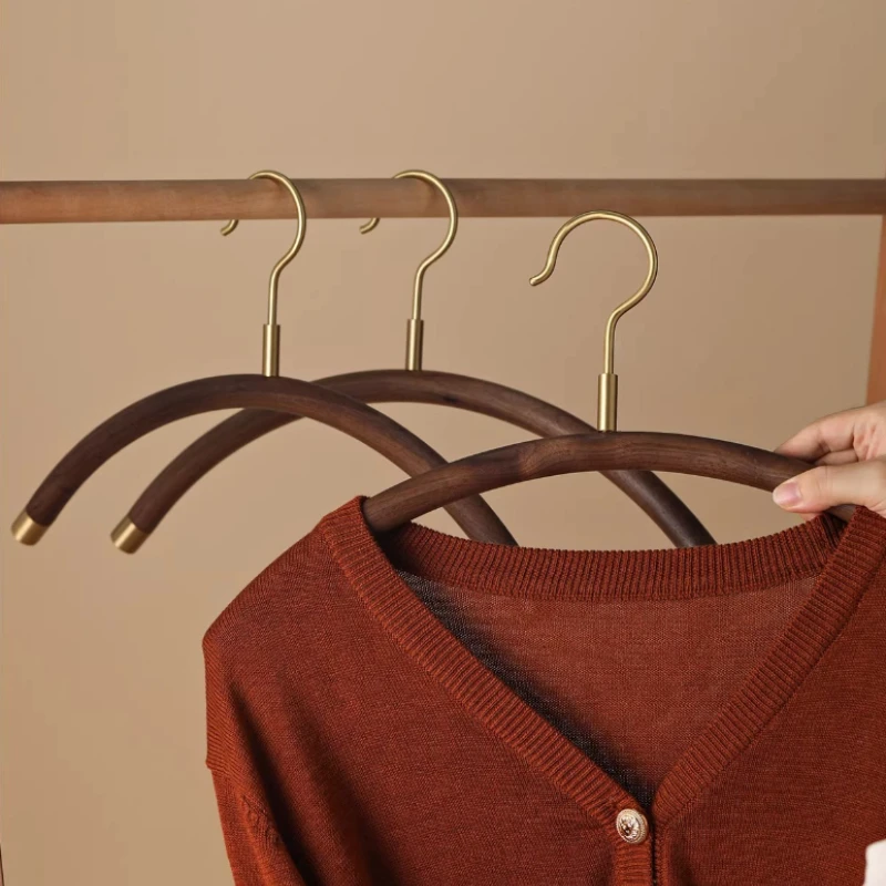 Premium Non-Slip Wooden Coat Hanger Upscale Wardrobe Clothes Hangers No-Mark Garment Care for Home Luxury Closet Organizers