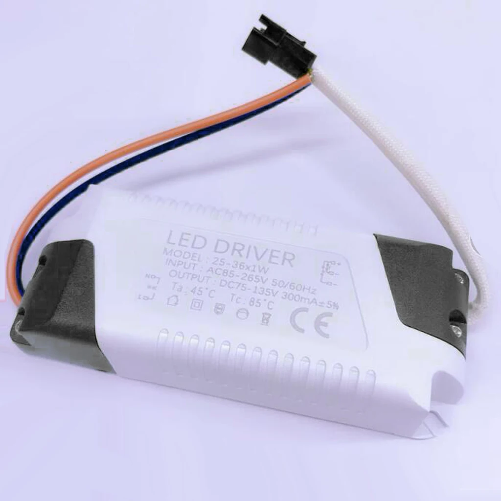 Led Driver Plastic Electronic Power Supply Voltage Regulator for Multi Color Temperature Lamps