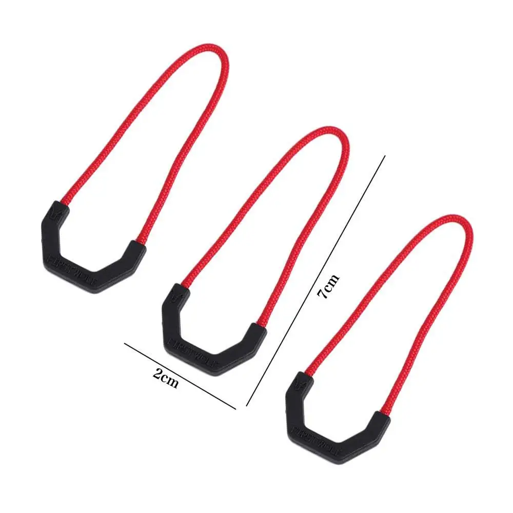 Puller Cord Travel Bag Backpack Accessories Zipper U-shaped Rope Tag DIY Zipper Head Cord Strap 3Pcs