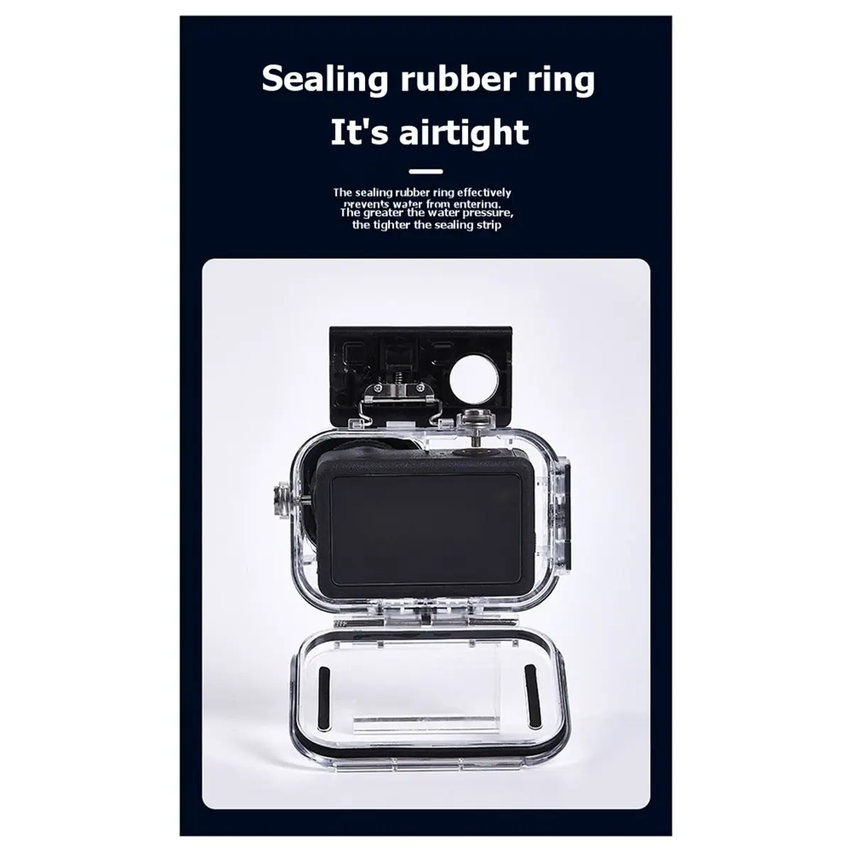 

Водонепроницаемый чехол M05K 60M с 3 фильтрами для DJI Osmo Action 6, защитный корпус для дайвинга, противоударный защитный чехол, подводный чехол для дайвинга